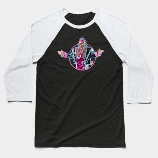 Bret Hart neon color Baseball T-Shirt